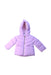 A Purple Puffer/Quilted Jackets from Original Marines in size 6-12M for girl. (Front View)