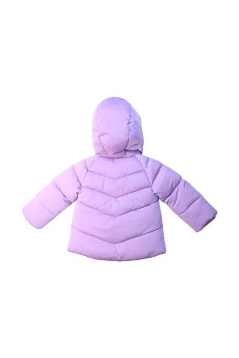A Purple Puffer/Quilted Jackets from Original Marines in size 6-12M for girl. (Back View)