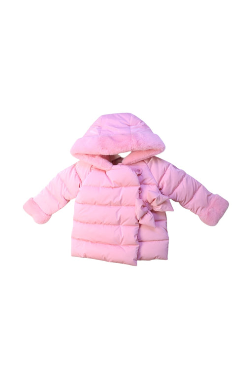 A Pink Puffer/Quilted Coats & Outerwear from Original Marines in size 6-12M for girl. (Front View)