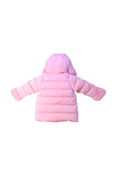 A Pink Puffer/Quilted Coats & Outerwear from Original Marines in size 6-12M for girl. (Back View)