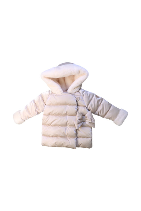 A Ivory Puffer/Quilted Coats & Outerwear from Original Marines in size 6-12M for girl. (Front View)