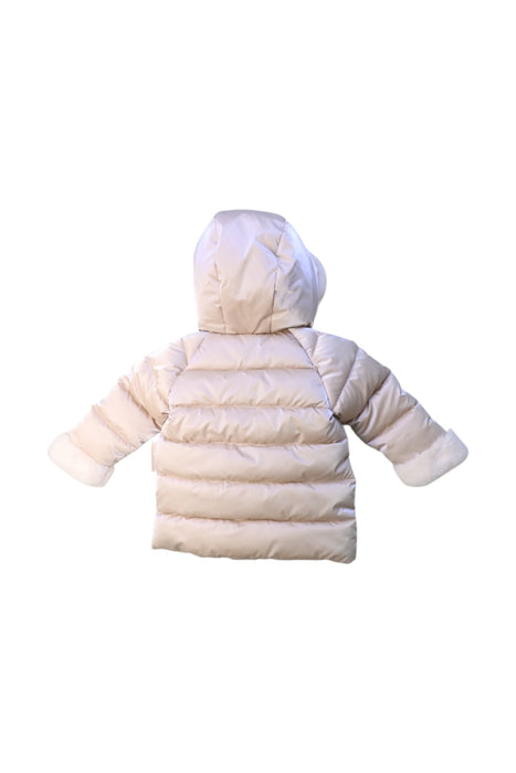 A Ivory Puffer/Quilted Coats & Outerwear from Original Marines in size 6-12M for girl. (Back View)