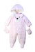 A Pink Snowsuits from Original Marines in size 6-12M for girl. (Front View)