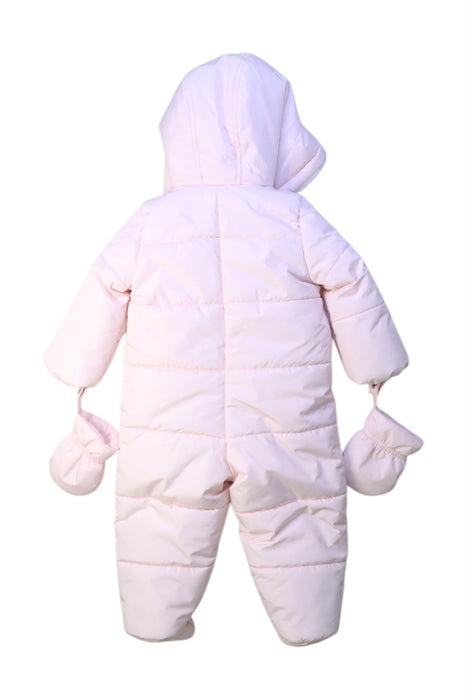 A Pink Snowsuits from Original Marines in size 6-12M for girl. (Back View)