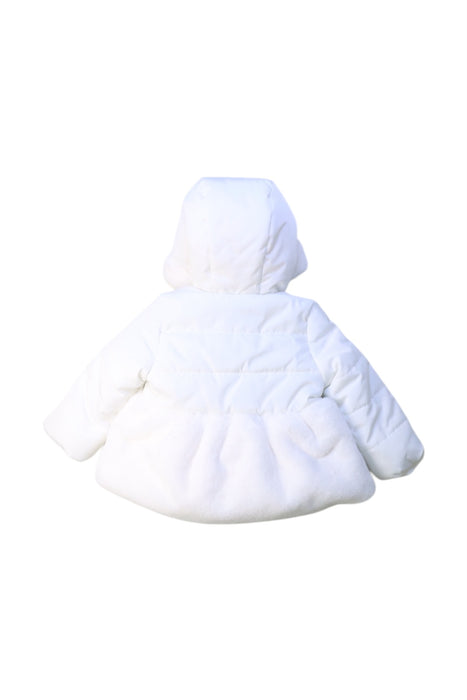 A White Puffer/Quilted Jackets from Original Marines in size 6-12M for girl. (Back View)