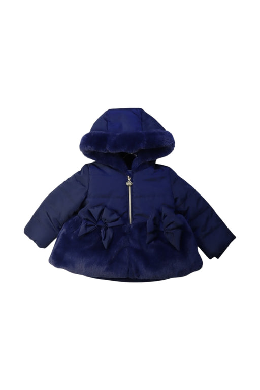 A Navy Puffer/Quilted Jackets from Original Marines in size 6-12M for girl. (Front View)
