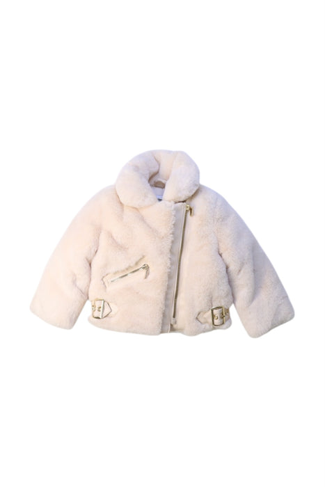 A Ivory Lightweight Jackets from Original Marines in size 6-12M for girl. (Front View)