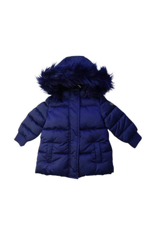 A Blue Puffer/Quilted Coats & Outerwear from Original Marines in size 6-12M for girl. (Front View)