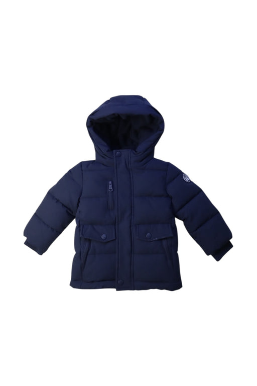 A Navy Puffer/Quilted Coats & Outerwear from Original Marines in size 6-12M for girl. (Front View)