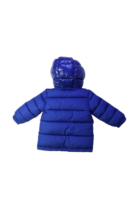 A Blue Puffer/Quilted Coats & Outerwear from Original Marines in size 6-12M for girl. (Back View)