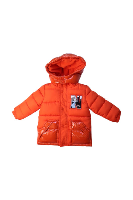 A Orange Puffer/Quilted Coats & Outerwear from Original Marines in size 6-12M for girl. (Front View)