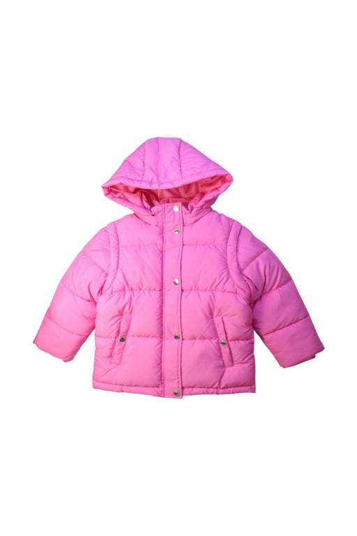 A Pink Puffer/Quilted Coats & Outerwear from Original Marines in size 5T for girl. (Front View)