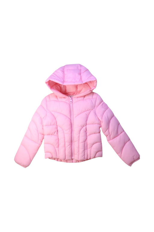 A Pink Puffer/Quilted Jackets from Original Marines in size 5T for girl. (Front View)