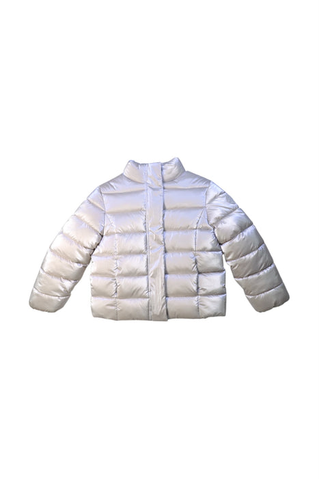 A White Puffer/Quilted Jackets from Original Marines in size 5T for girl. (Front View)