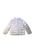 A White Puffer/Quilted Jackets from Original Marines in size 5T for girl. (Front View)