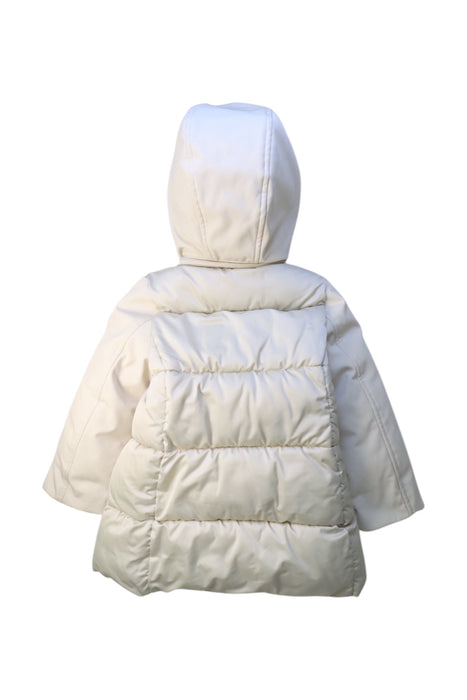 A White Puffer/Quilted Coats & Outerwear from Original Marines in size 5T for girl. (Back View)