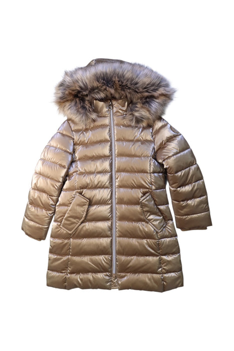A Gold Puffer/Quilted Coats & Outerwear from Original Marines in size 5T for girl. (Front View)