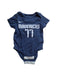 A Navy Short Sleeve Bodysuits from Nike in size 0-3M for boy. (Front View)