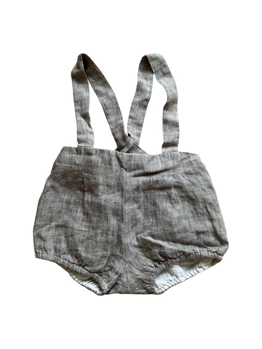 A Grey Overall Shorts from Nanos in size 12-18M for boy. (Front View)