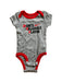 A Grey Short Sleeve Bodysuits from Nike in size 3-6M for boy. (Front View)