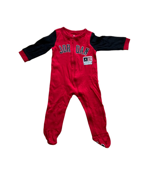A Red Long Sleeve Jumpsuits from Air Jordan in size 6-12M for boy. (Front View)