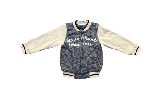 A Blue Lightweight Jackets from Les Enphants in size 4T for boy. (Front View)