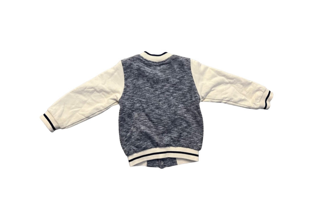 A Blue Lightweight Jackets from Les Enphants in size 4T for boy. (Back View)