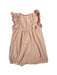 A Pink Sleeveless Rompers from Polarn O. Pyret in size 0-3M for girl. (Back View)