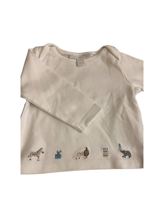 A White Long Sleeve Tops from The Little White Company in size 3-6M for neutral. (Back View)