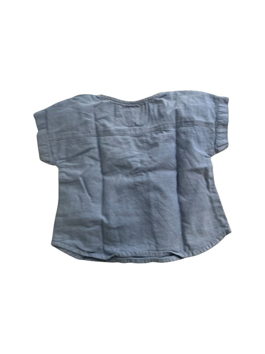 A Blue Short Sleeve Shirts from La Petite Collection in size 0-3M for neutral. (Back View)