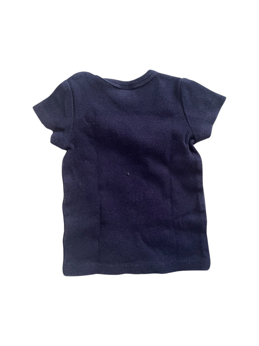 A Navy Short Sleeve T Shirts from Seed in size 0-3M for neutral. (Back View)