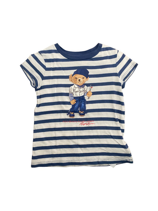 A Blue Short Sleeve T Shirts from Ralph Lauren in size 4T for girl. (Front View)