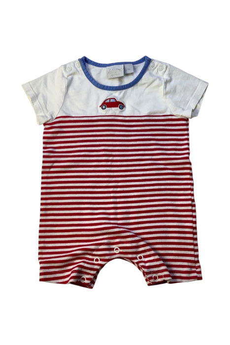 A Red Short Sleeve Rompers from Rachel Riley in size 6-12M for boy. (Front View)