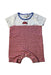 A Red Short Sleeve Rompers from Rachel Riley in size 6-12M for boy. (Front View)