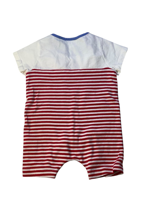 A Red Short Sleeve Rompers from Rachel Riley in size 6-12M for boy. (Back View)