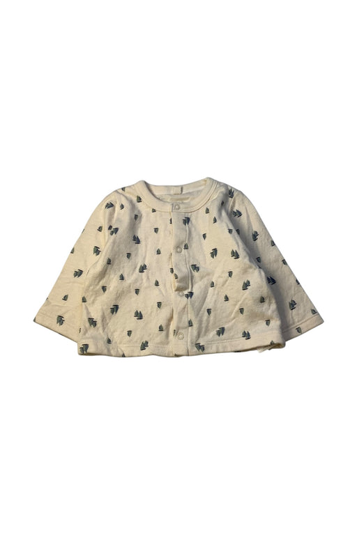 A Beige Lightweight Jackets from Petit Bateau in size 3-6M for boy. (Front View)