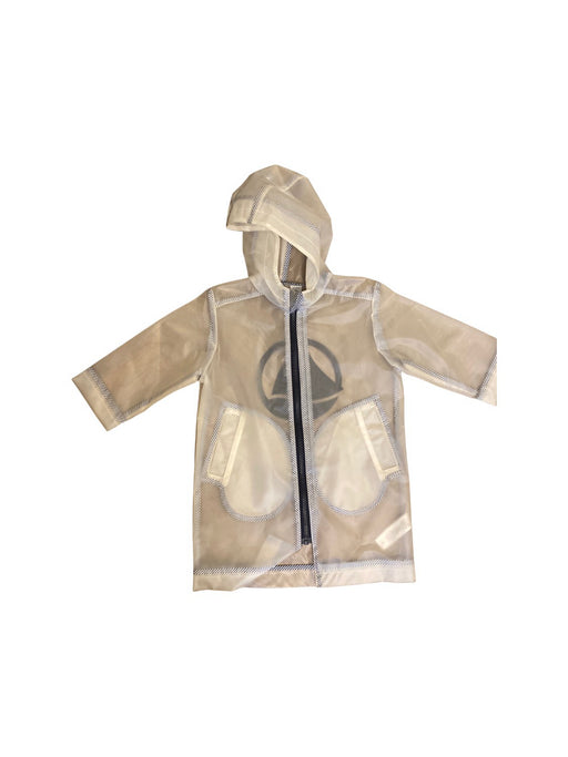 A Transparent Rain Jackets from Petit Bateau in size 3T for neutral. (Front View)
