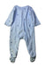 A Blue Onesies from Jacadi in size 3-6M for boy. (Back View)