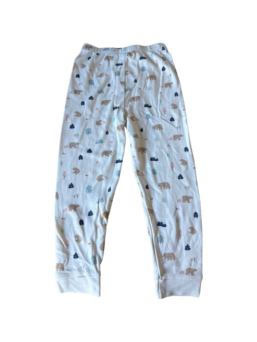 A White Pyjama Sets from Mori in size 3T for neutral. (Back View)