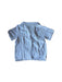 A Blue Short Sleeve Shirts from Mori in size 3T for boy. (Back View)