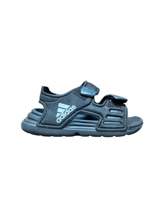 A Black Sandals from Adidas in size 12-18M for boy. (Front View)