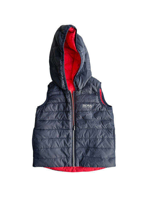 A Navy Outerwear Vests from Boss in size 12-18M for neutral. (Front View)