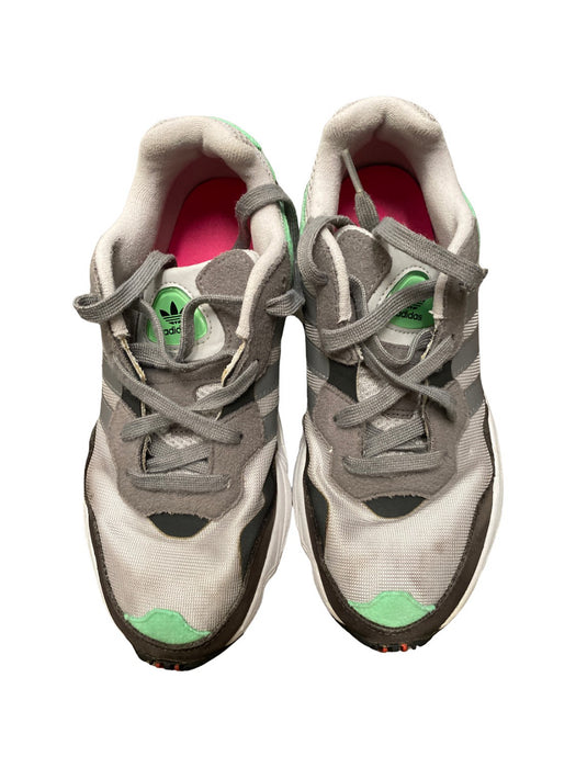 A Grey Sneakers from Adidas in size 12Y for neutral. (Back View)