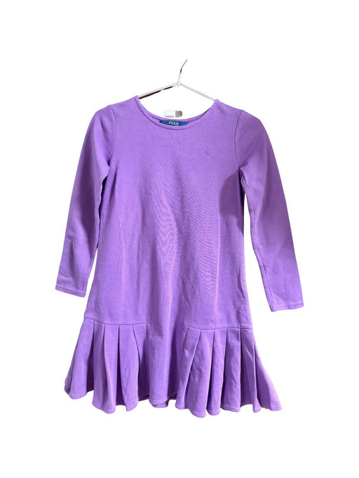 A Purple Long Sleeve Dresses from Polo Ralph Lauren in size 9Y for girl. (Front View)