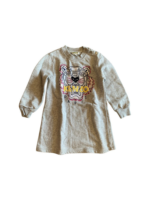 A Grey Sweater Dresses from Kenzo in size 3T for girl. (Front View)