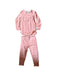 A Pink Pyjama Sets from ErgoPouch in size 2T for neutral. (Front View)