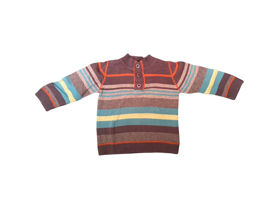 A Blue Buttoned Sweatshirts from Sprout in size 2T for boy. (Front View)