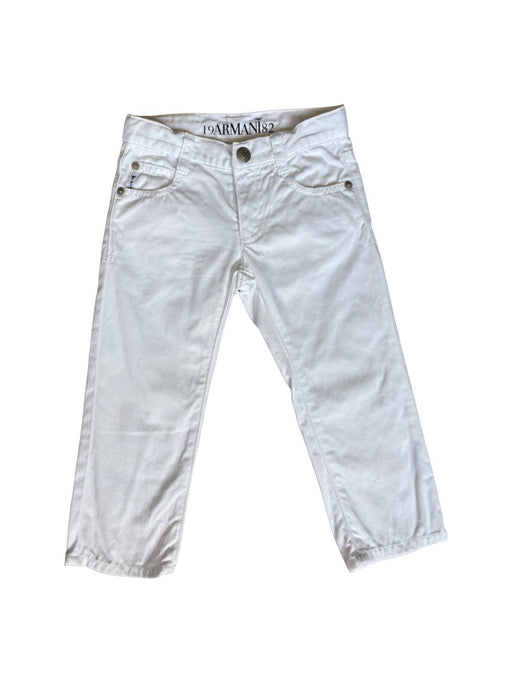 A White Casual Pants from Armani in size 2T for neutral. (Front View)