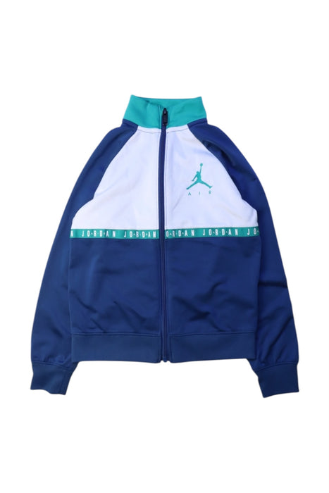 A Blue Lightweight Jackets from Air Jordan in size 5T for boy. (Front View)