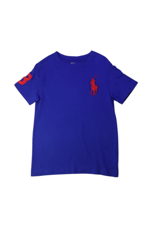 A Blue Short Sleeve T Shirts from Polo Ralph Lauren in size 5T for boy. (Front View)